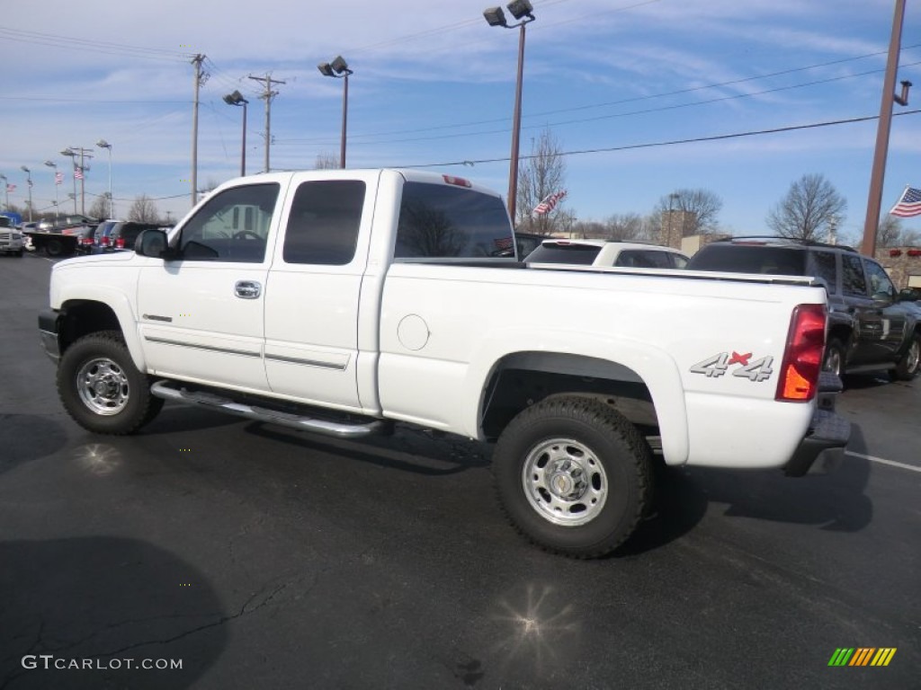 2003 Silverado 2500HD LS Extended Cab 4x4 - Summit White / Dark Charcoal photo #4