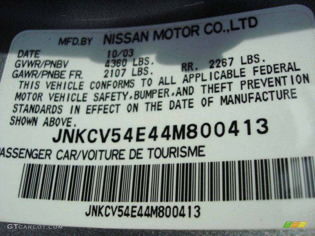 2004 G 35 Coupe - Diamond Graphite Gray Metallic / Graphite photo #19