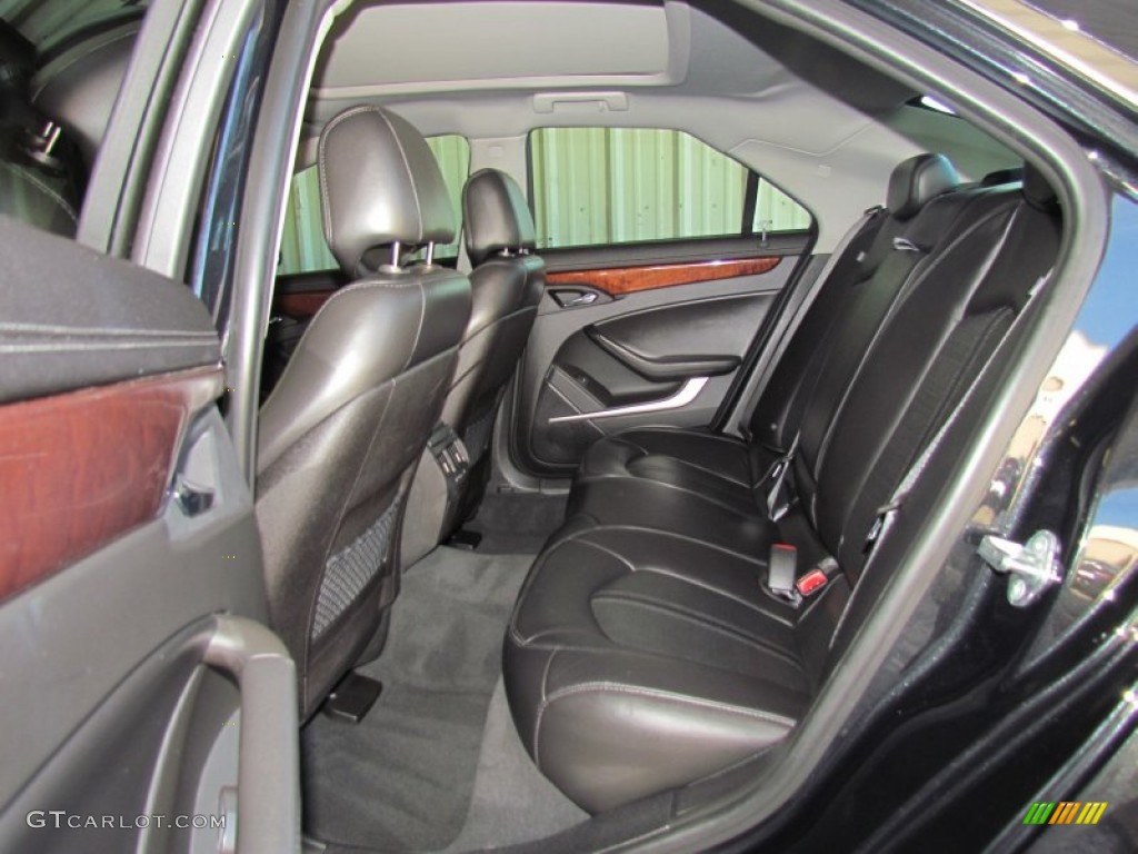 Ebony Interior 2011 Cadillac CTS 3.0 Sedan Photo #58373844