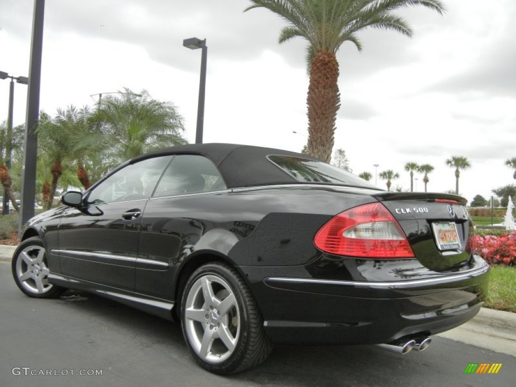 Black 2006 Mercedes-Benz CLK 500 Cabriolet Exterior Photo #58374652