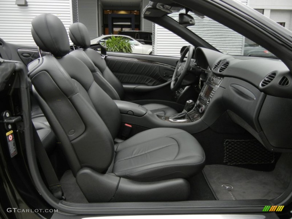 Black Interior 2006 Mercedes-Benz CLK 500 Cabriolet Photo #58374723