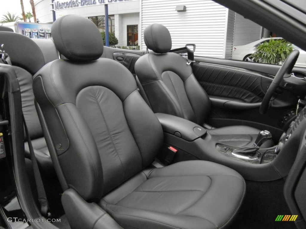 Black Interior 2006 Mercedes-Benz CLK 500 Cabriolet Photo #58374726
