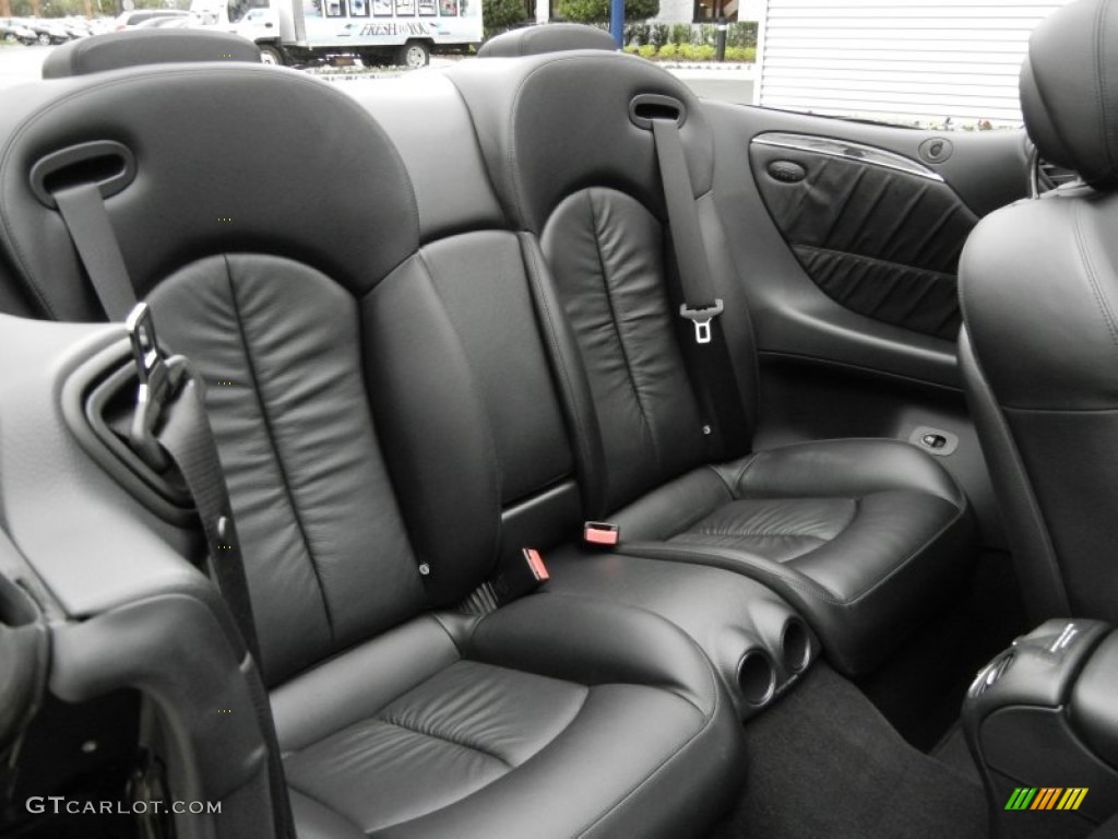 Black Interior 2006 Mercedes-Benz CLK 500 Cabriolet Photo #58374732