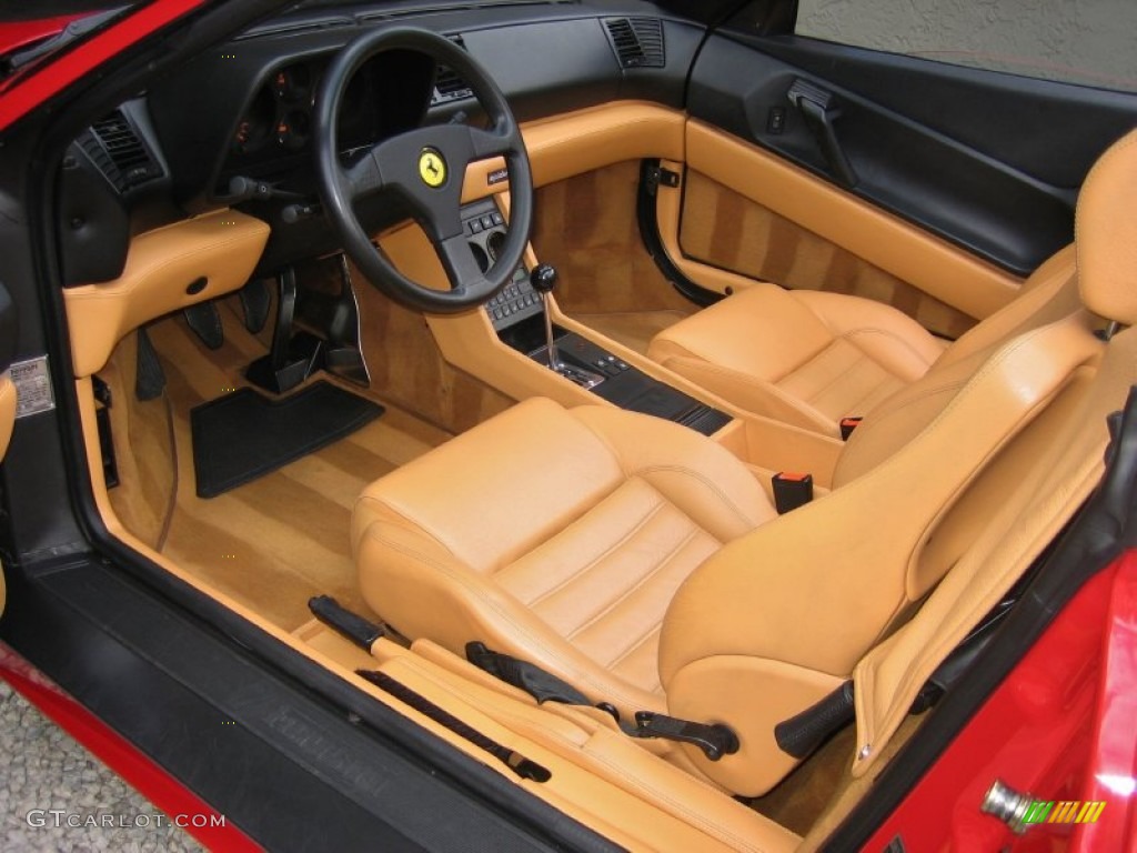 Tan Interior 1995 Ferrari 348 Spider Photo #58375356