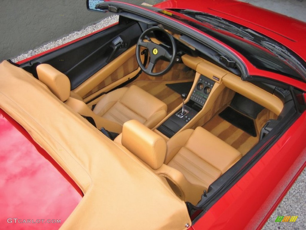 Tan Interior 1995 Ferrari 348 Spider Photo #58375511