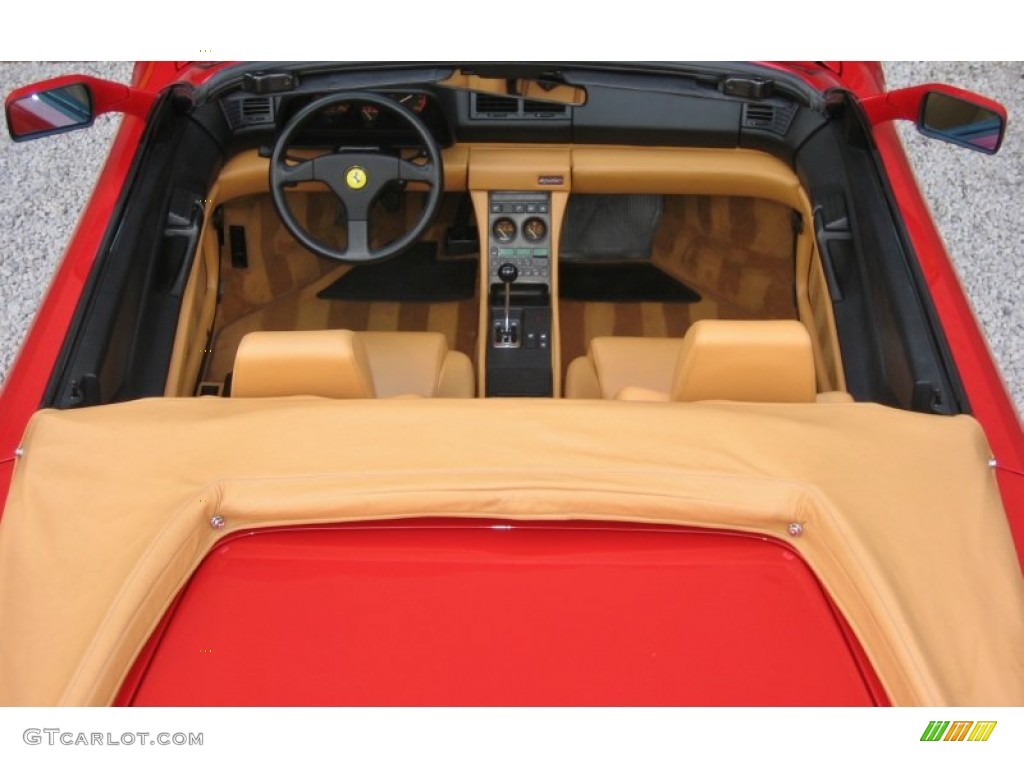 Tan Interior 1995 Ferrari 348 Spider Photo #58375520