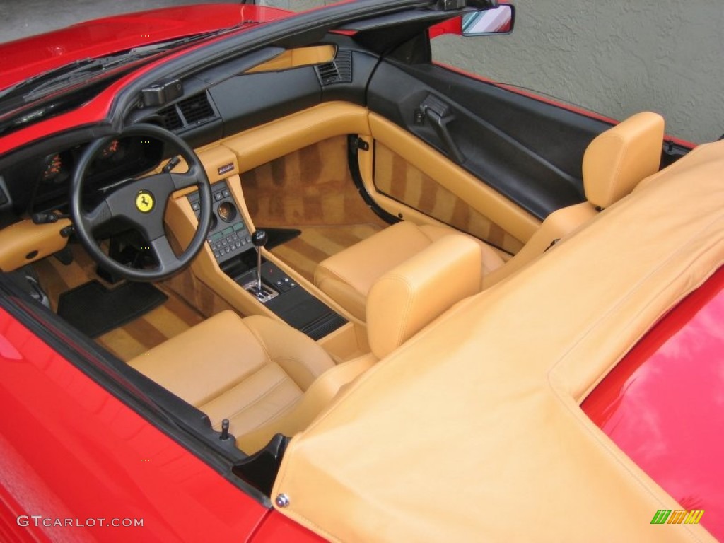 Tan Interior 1995 Ferrari 348 Spider Photo #58375529