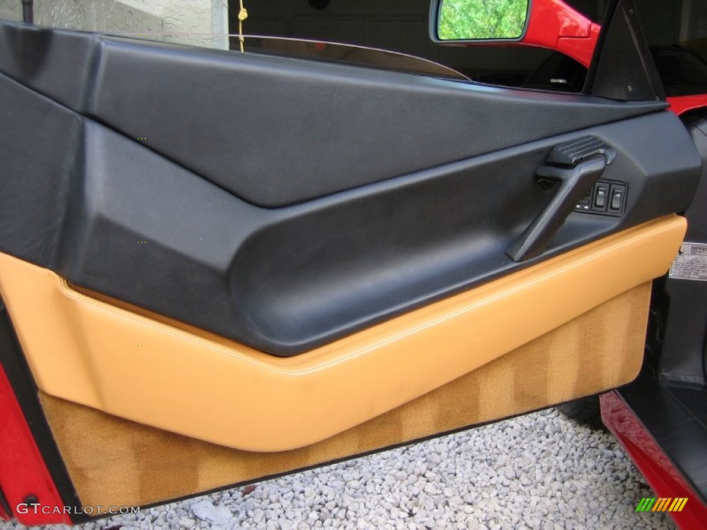 1995 Ferrari 348 Spider Tan Door Panel Photo #58375539