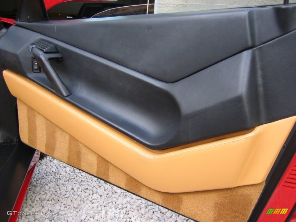 1995 Ferrari 348 Spider Tan Door Panel Photo #58375547