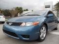 2007 Atomic Blue Metallic Honda Civic EX Coupe  photo #2