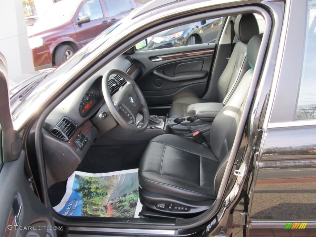 2004 3 Series 325xi Wagon - Black Sapphire Metallic / Black photo #21