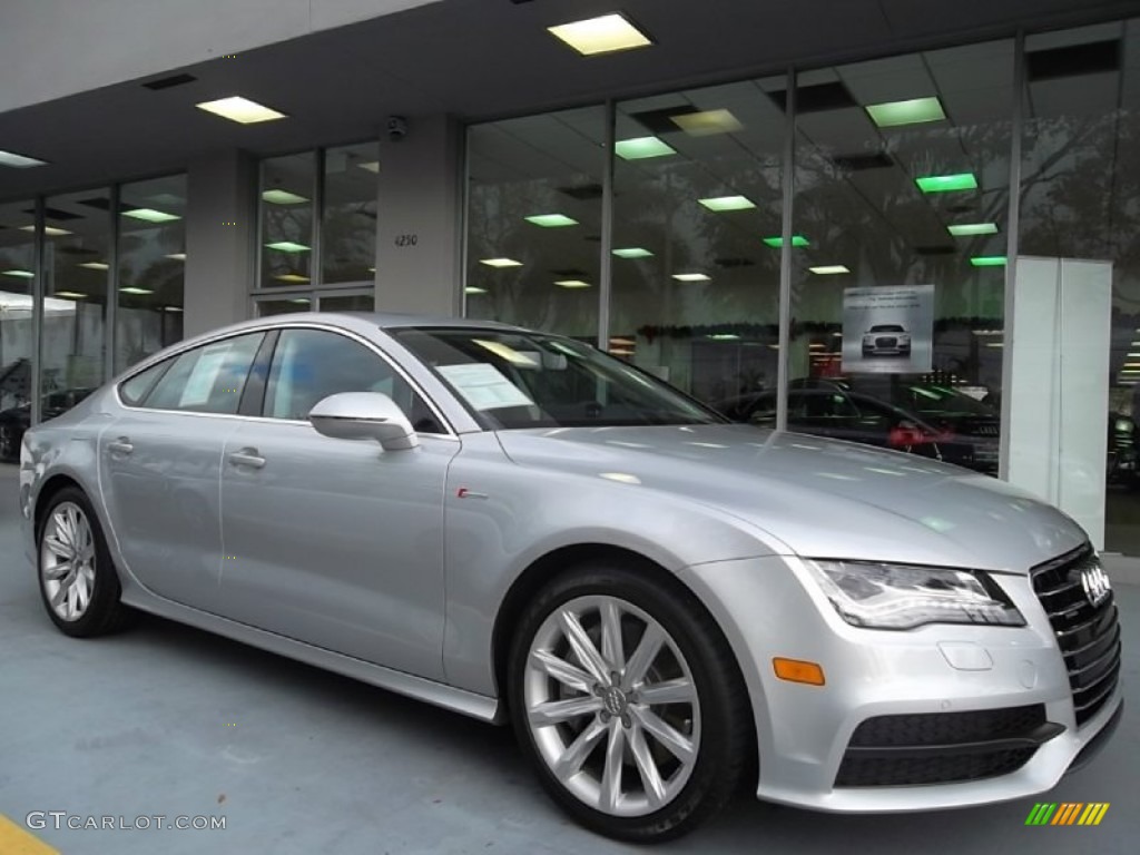 Ice Silver Metallic 2012 Audi A7 3.0T quattro Premium Exterior Photo #58376292