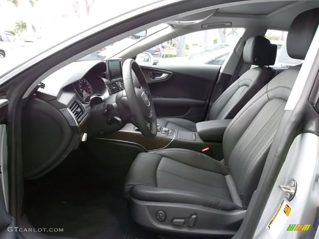 Black Interior 2012 Audi A7 3.0T quattro Premium Photo #58376439