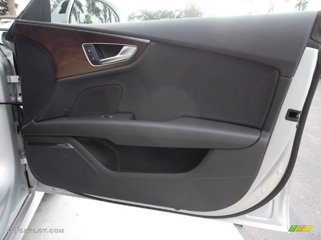 2012 Audi A7 3.0T quattro Premium Black Door Panel Photo #58376463