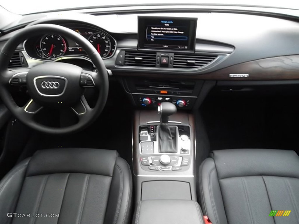 2012 Audi A7 3.0T quattro Premium Black Dashboard Photo #58376538