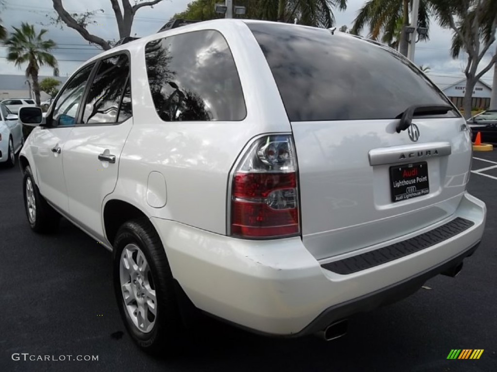 2004 MDX Touring - Aspen White Pearl / Saddle photo #9