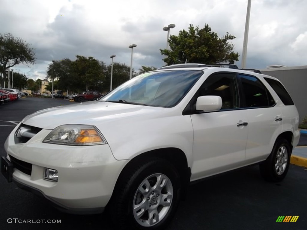 2004 MDX Touring - Aspen White Pearl / Saddle photo #13