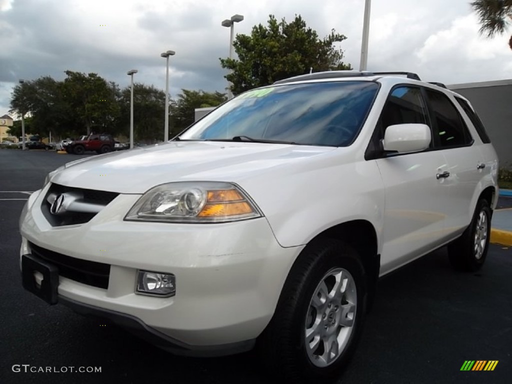 2004 MDX Touring - Aspen White Pearl / Saddle photo #14