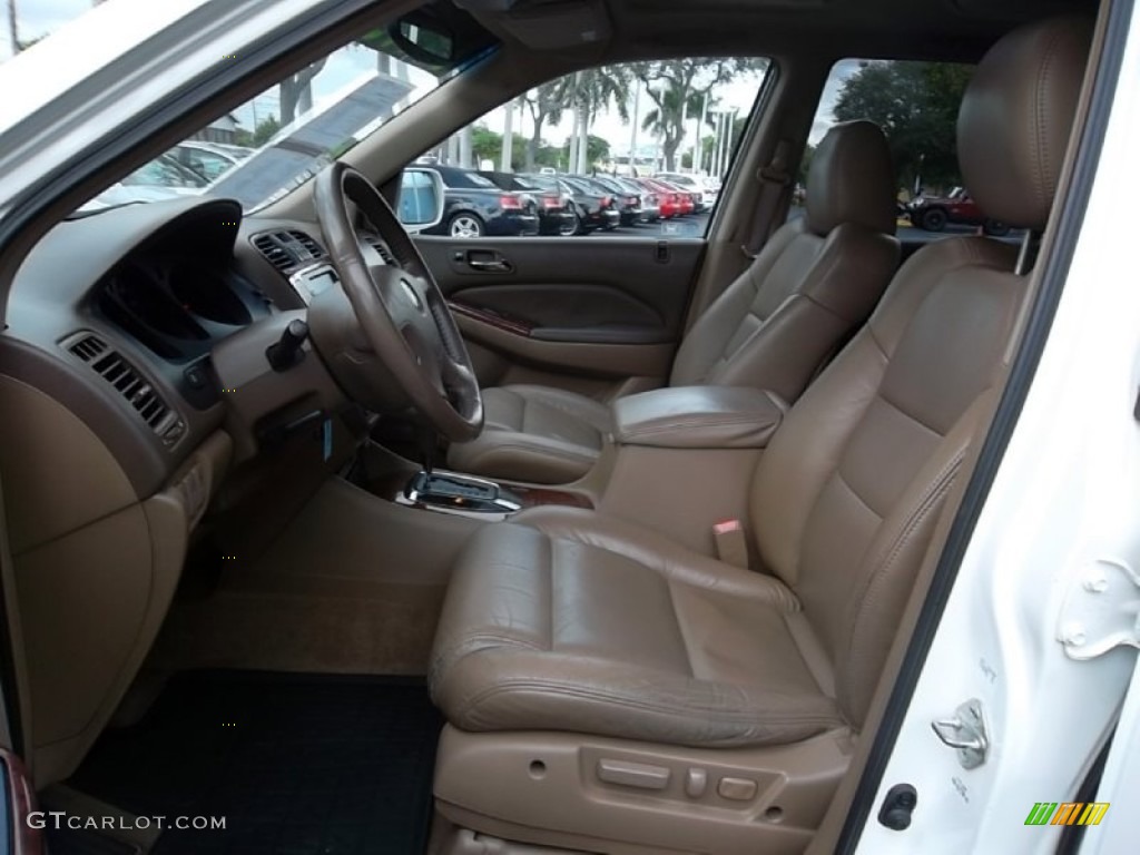 2004 MDX Touring - Aspen White Pearl / Saddle photo #17