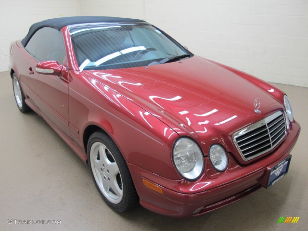 2001 CLK 430 Cabriolet - Firemist Red Metallic / Oyster photo #1