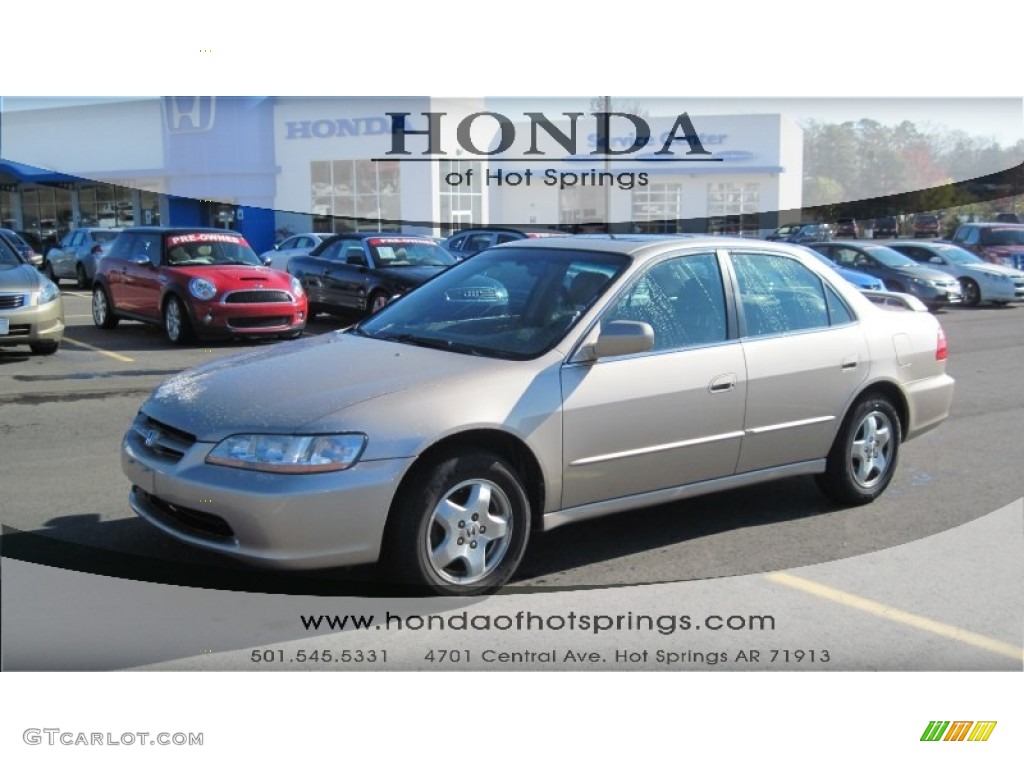 2000 Accord EX V6 Sedan - Naples Gold Metallic / Ivory photo #1