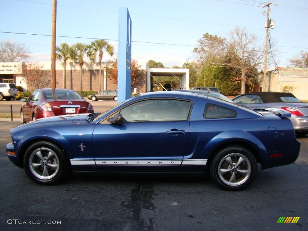 2006 Mustang V6 Premium Coupe - Vista Blue Metallic / Light Graphite photo #5