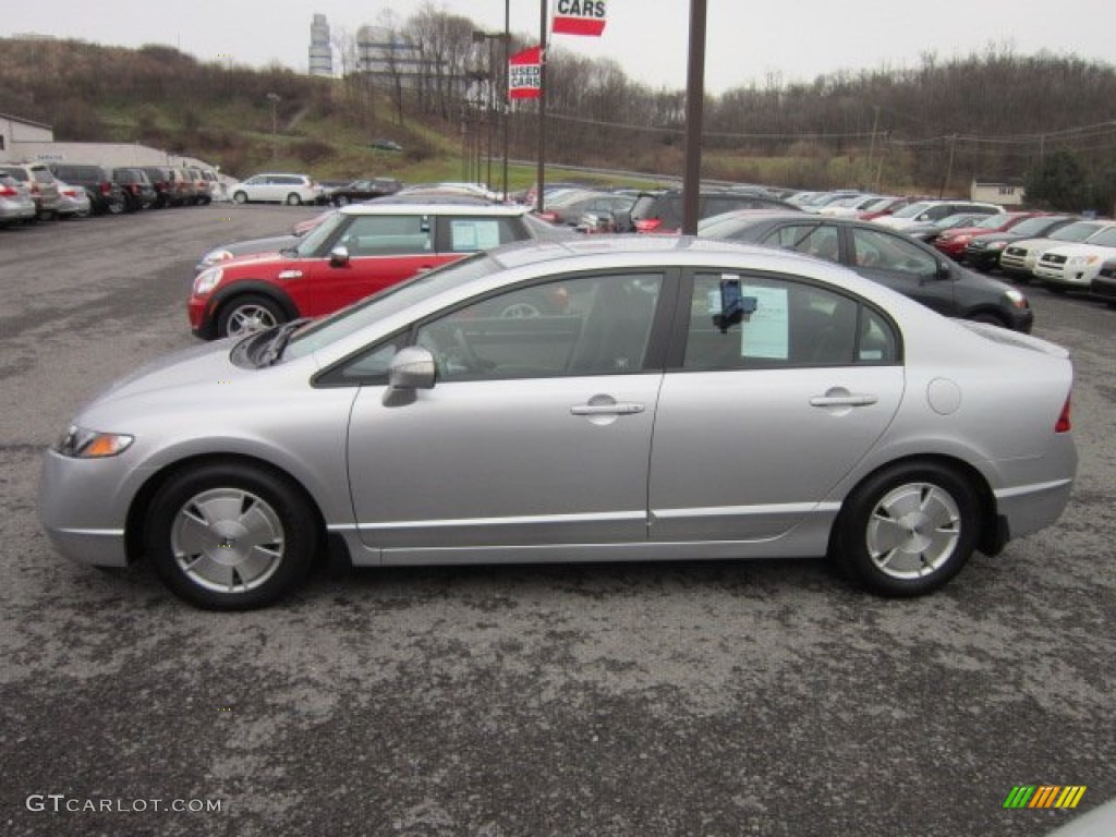 Alabaster Silver Metallic 2007 Honda Civic Hybrid Sedan Exterior Photo #58383108