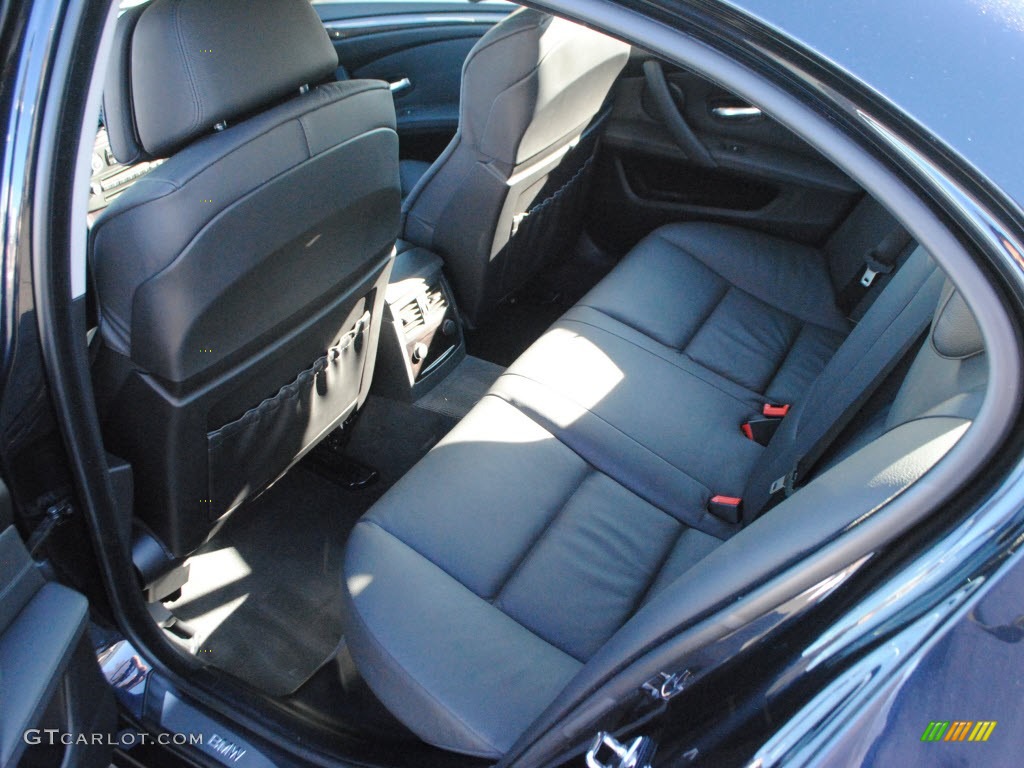 2008 5 Series 550i Sedan - Monaco Blue Metallic / Black photo #12