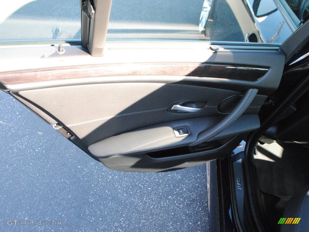 2008 5 Series 550i Sedan - Monaco Blue Metallic / Black photo #13