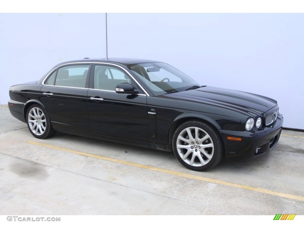 Ebony Black 2008 Jaguar XJ XJ8 L Exterior Photo #58383786