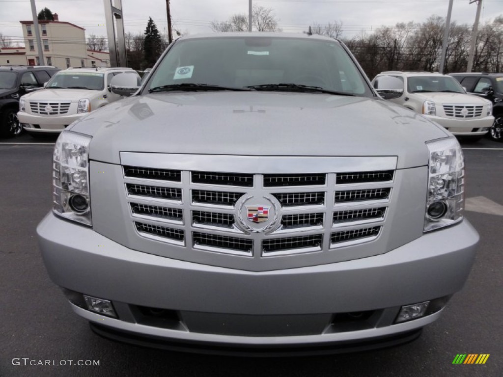 Radiant Silver Metallic 2012 Cadillac Escalade ESV Luxury AWD Exterior Photo #58384296