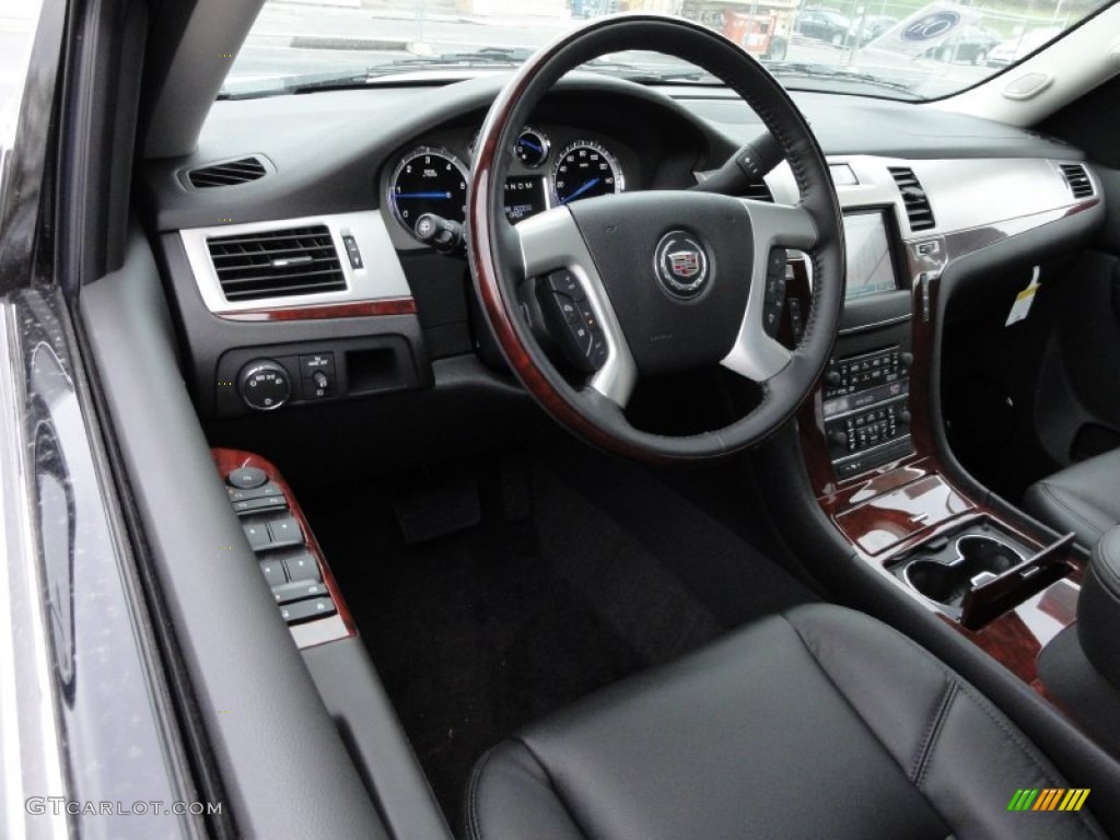 2012 Cadillac Escalade ESV Luxury AWD Ebony/Ebony Dashboard Photo #58384323