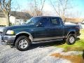 2002 Dark Highland Green Metallic Ford F150 Lariat SuperCrew 4x4  photo #1