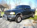 2002 Dark Highland Green Metallic Ford F150 Lariat SuperCrew 4x4  photo #2