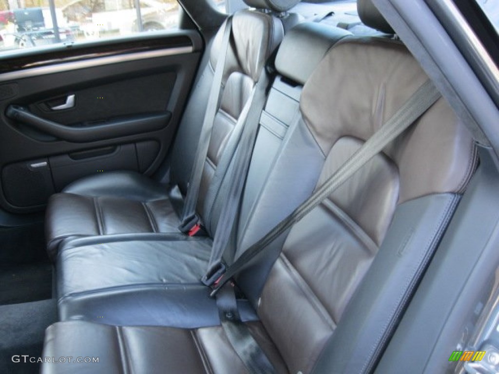 Espresso/Black Interior 2007 Audi S8 5.2 quattro Photo #58386228