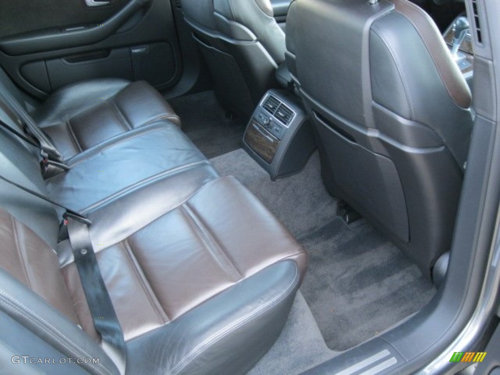 Espresso/Black Interior 2007 Audi S8 5.2 quattro Photo #58386279