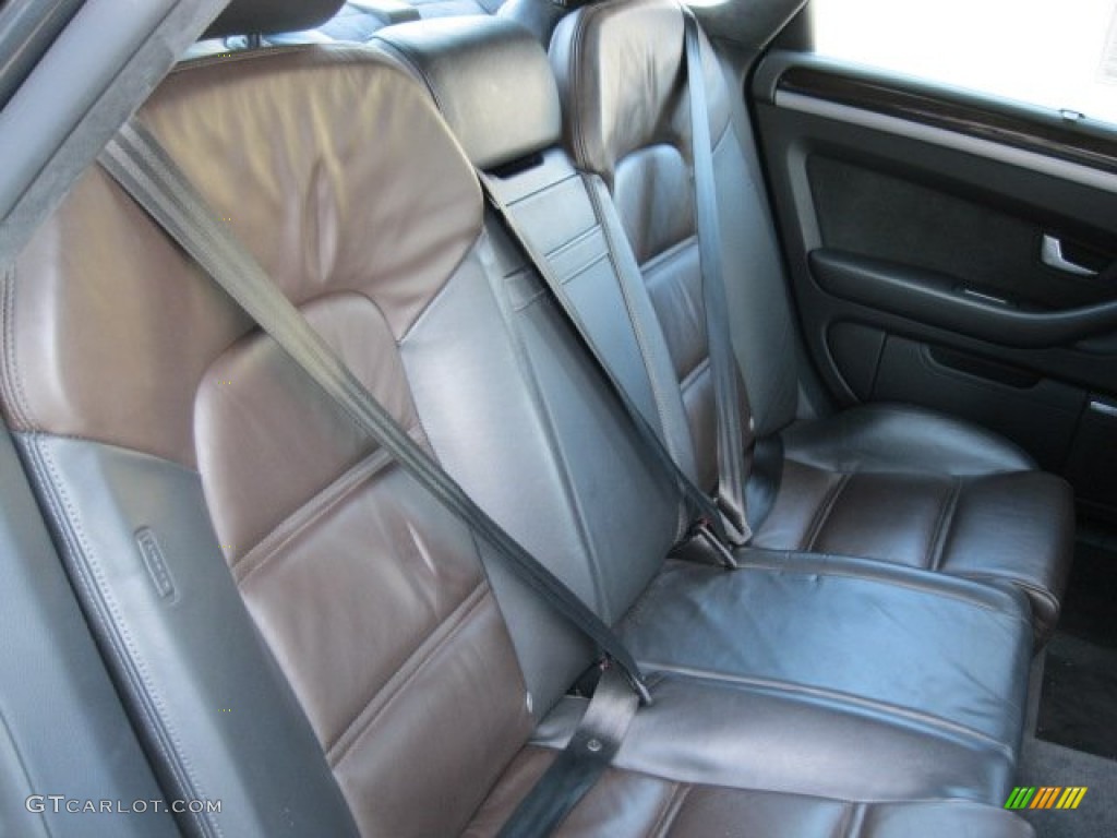 Espresso/Black Interior 2007 Audi S8 5.2 quattro Photo #58386282