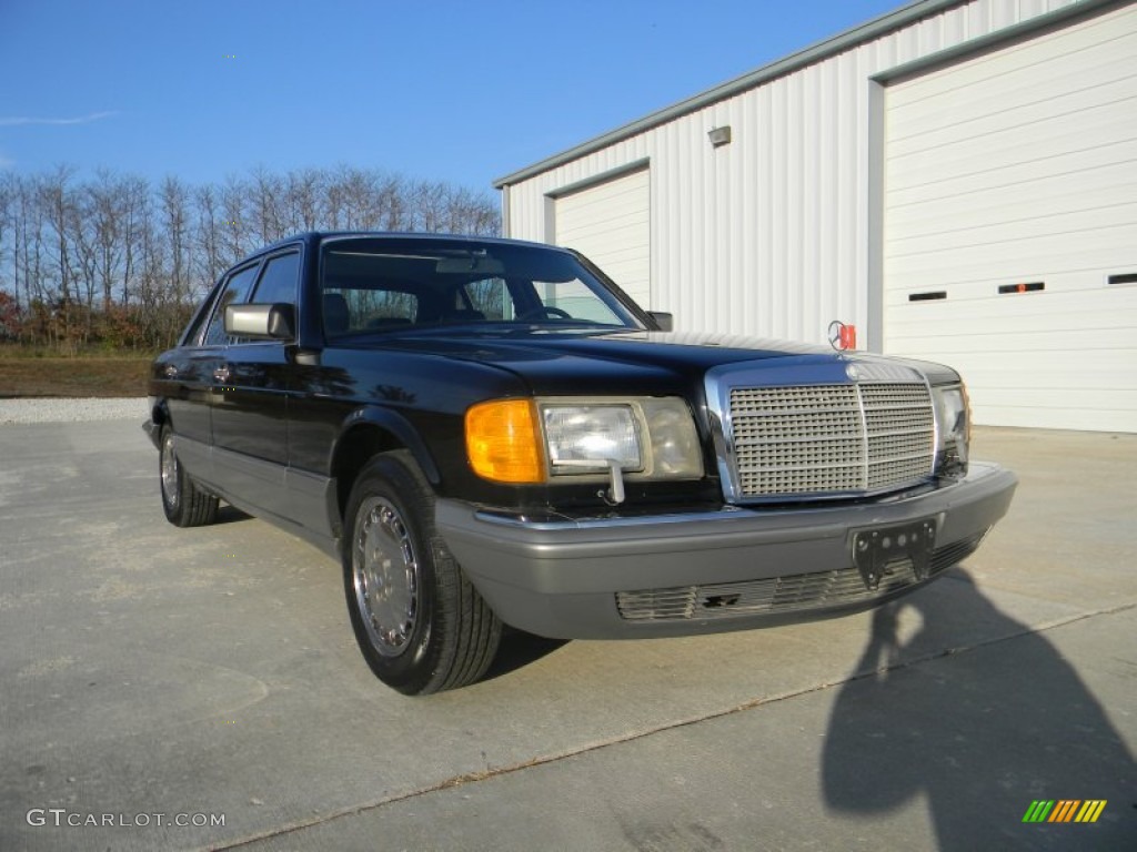 1988 S Class 560 SEL Sedan - Black / Black photo #2
