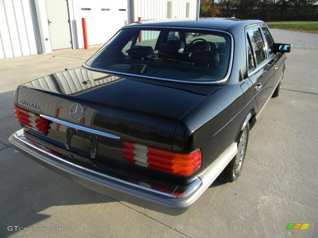 1988 S Class 560 SEL Sedan - Black / Black photo #8