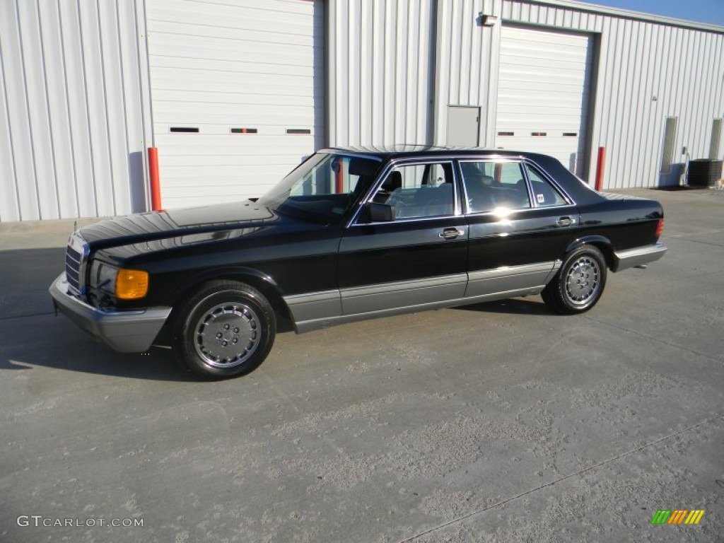 1988 S Class 560 SEL Sedan - Black / Black photo #9
