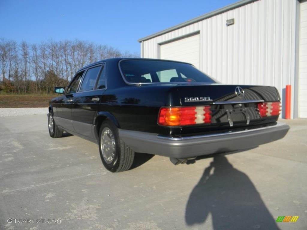1988 S Class 560 SEL Sedan - Black / Black photo #11