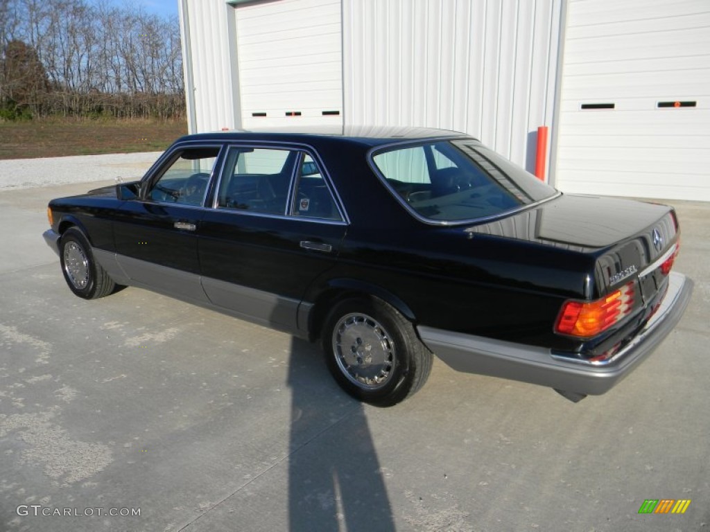 1988 S Class 560 SEL Sedan - Black / Black photo #12