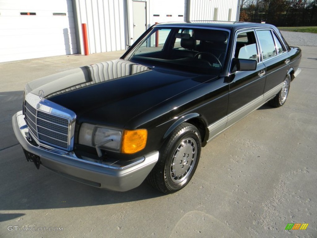 1988 S Class 560 SEL Sedan - Black / Black photo #13