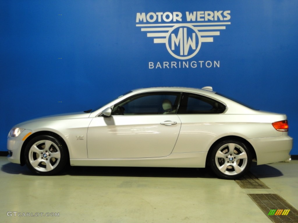 2009 3 Series 328xi Coupe - Titanium Silver Metallic / Grey photo #5