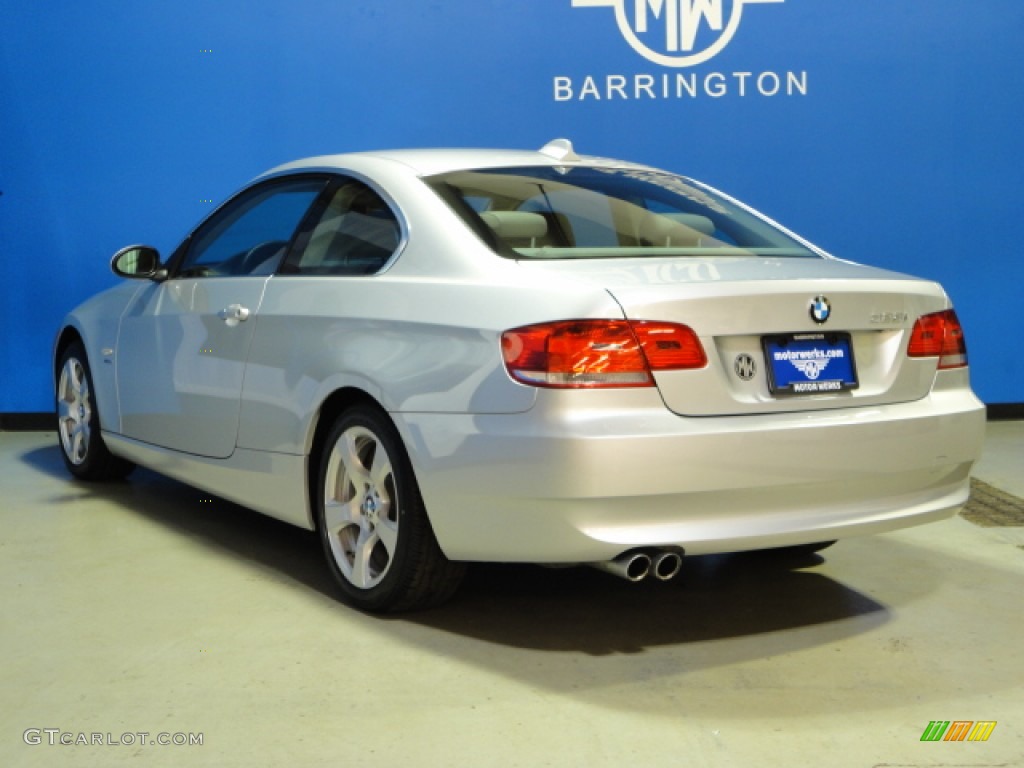2009 3 Series 328xi Coupe - Titanium Silver Metallic / Grey photo #6