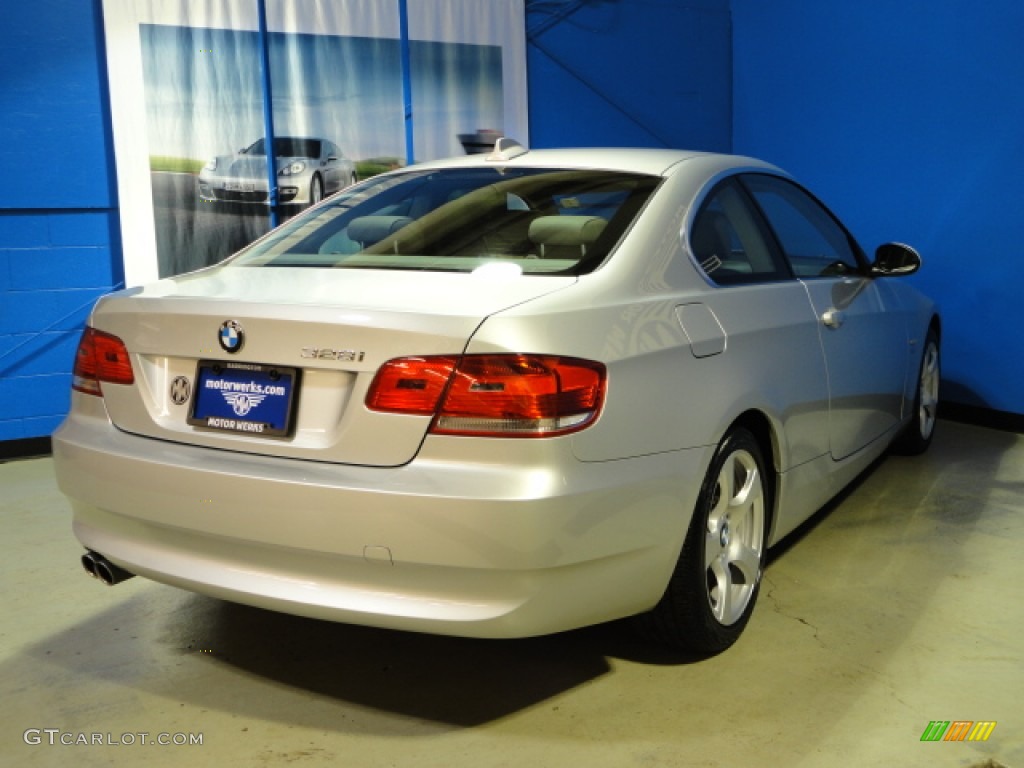2009 3 Series 328xi Coupe - Titanium Silver Metallic / Grey photo #8
