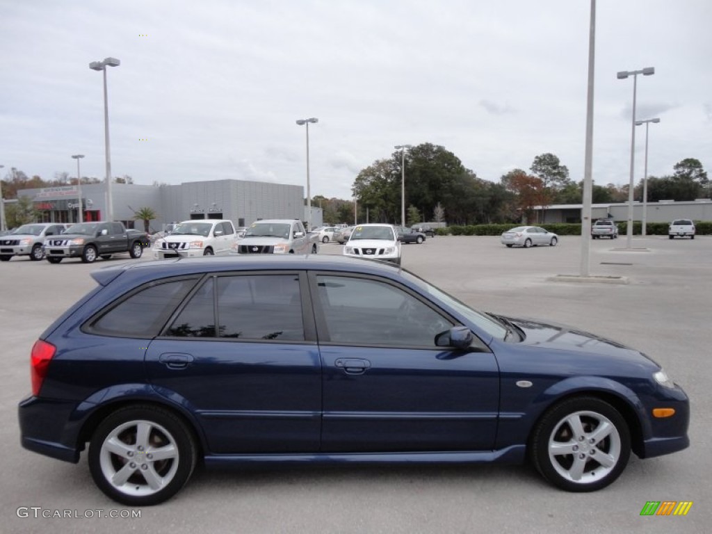 Midnight Blue Mica 2003 Mazda Protege 5 Wagon Exterior Photo #58389898