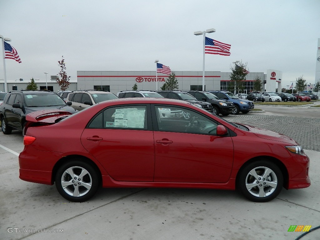 2011 Corolla S - Barcelona Red Metallic / Dark Charcoal photo #4