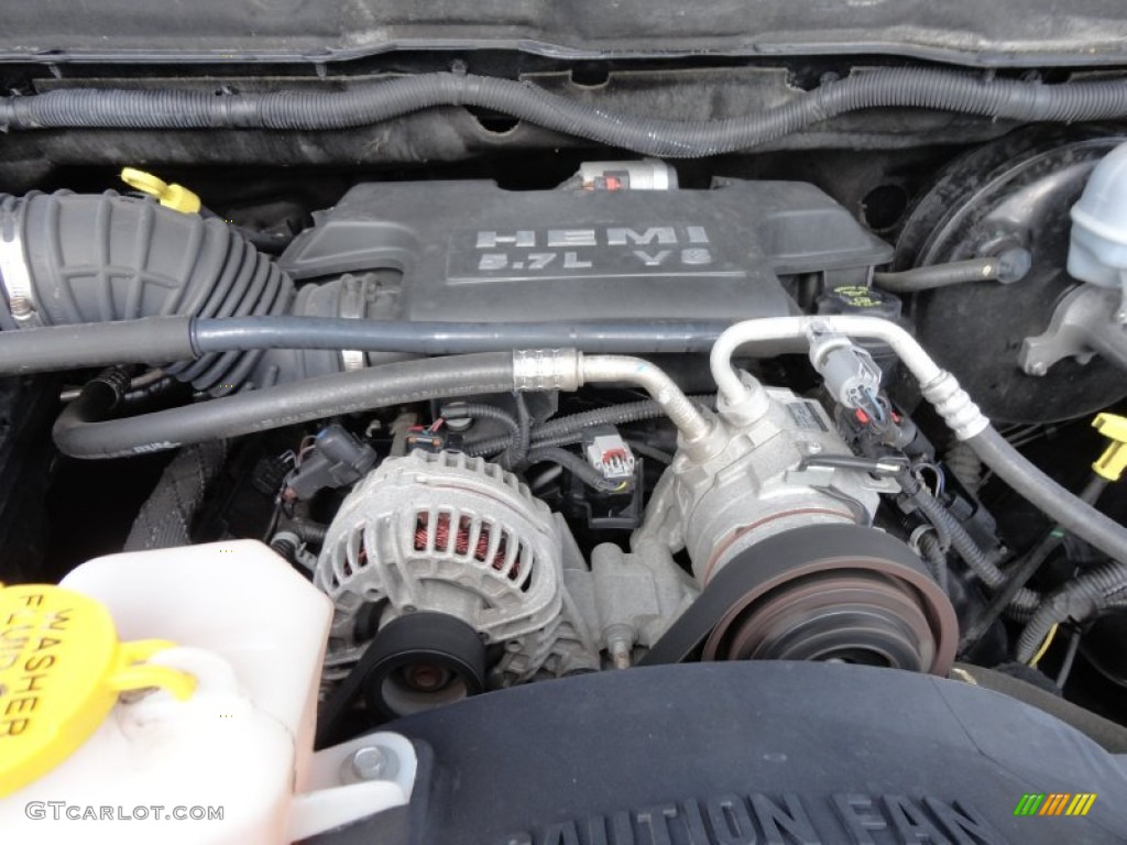 2008 Ram 1500 Laramie Quad Cab - Brilliant Black Crystal Pearl / Medium Slate Gray photo #19