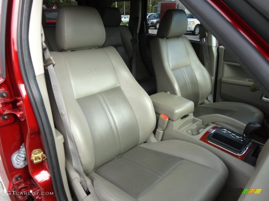 2007 Grand Cherokee Limited - Red Rock Crystal Pearl / Dark Khaki/Light Graystone photo #14